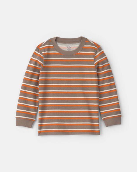 Toddler Boy Dinosaur Long-Sleeve Tee - Brown