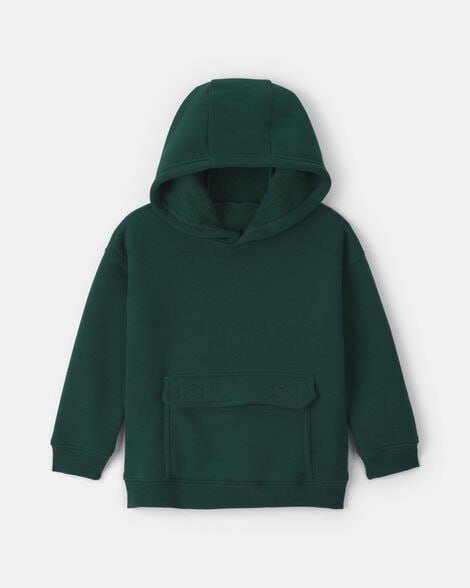 Toddler Boy Fleece Hoodie - Grey