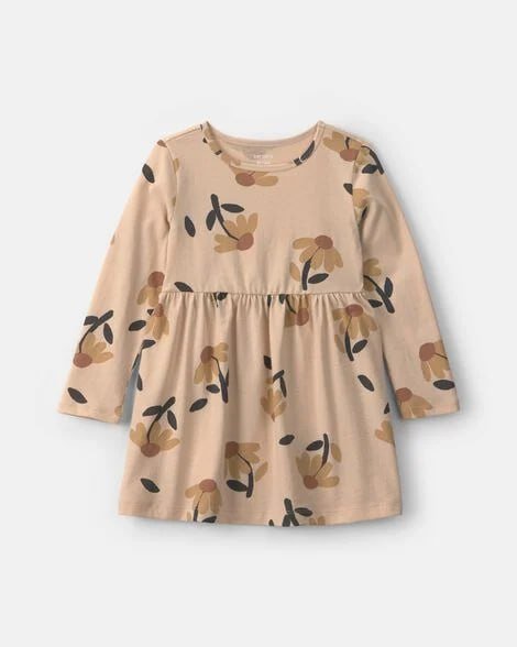Toddler Girl School Spirit Long-Sleeve Dress - Pink