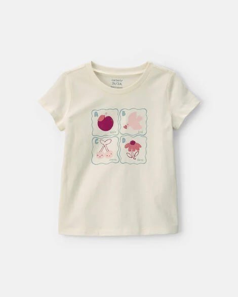 Toddler Girl 'Friendsies' Bow Graphic Tee - Navy Blue