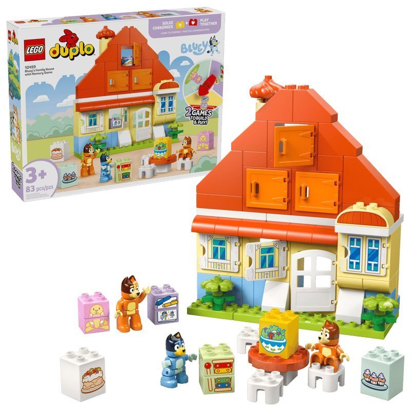 Bluey's Family House with Memory Game