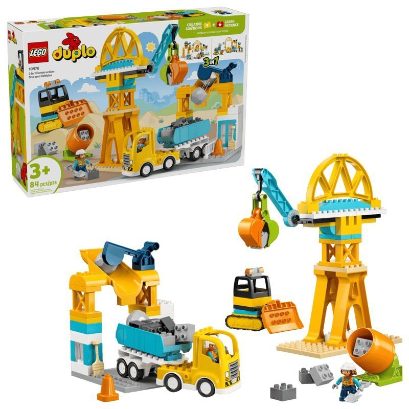 3 in 1 Construction Site and Vehicles