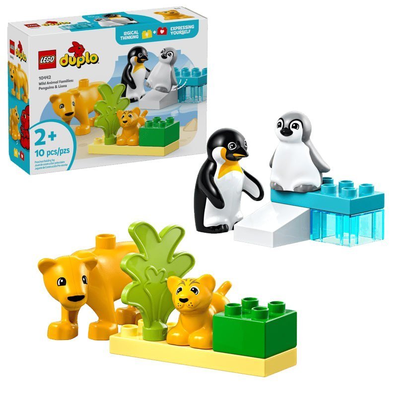 Wild Animal Families: Penguins & Lions