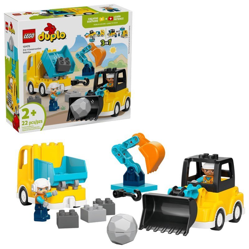 3 in 1 Construction Vehicles