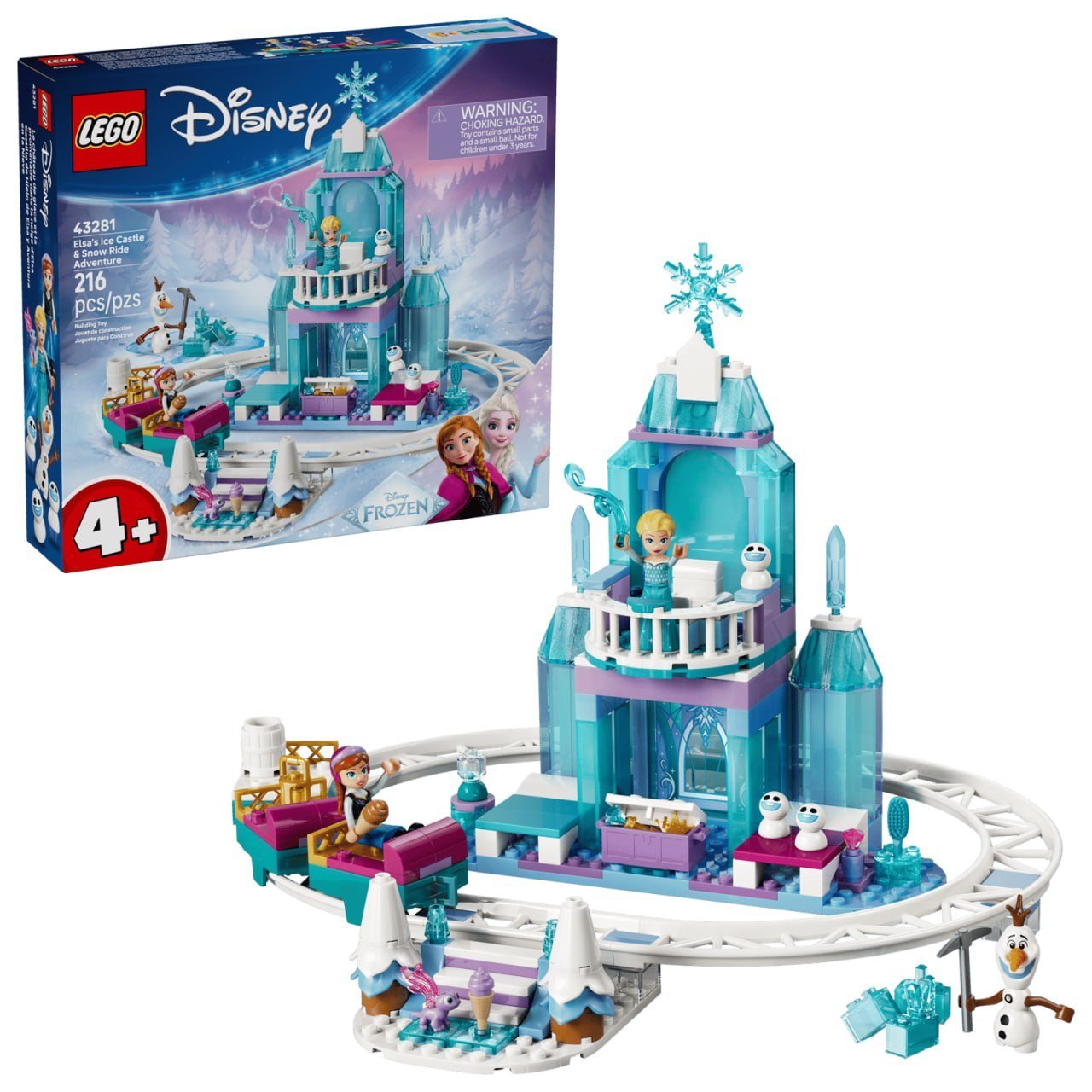 Elsa's Ice Castle & Snow Ride Adventure