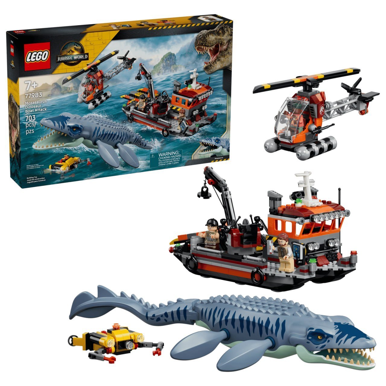 Mosasaurus Dinosaur Boat Attack
