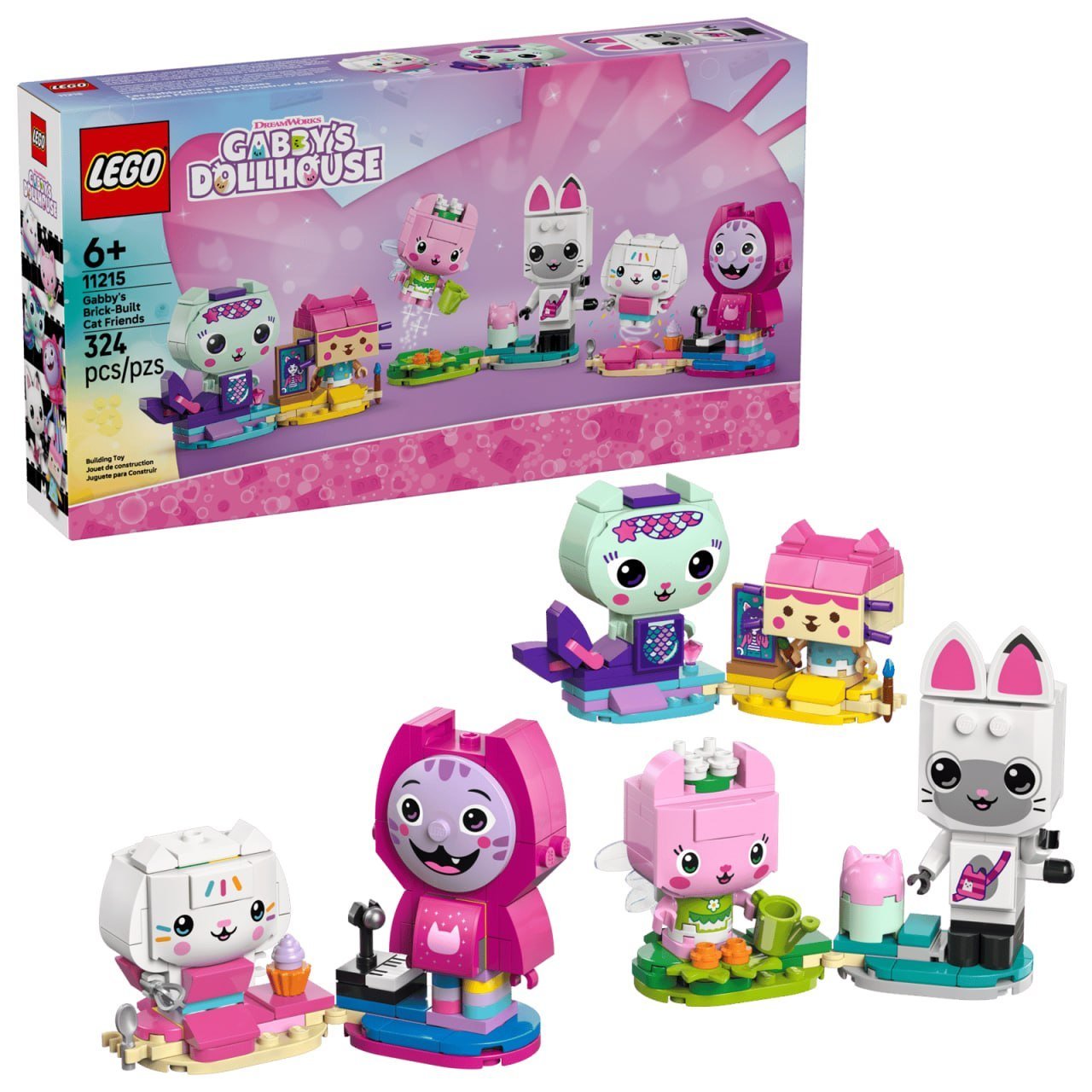 Gabby's Brick-Built Cat Friends