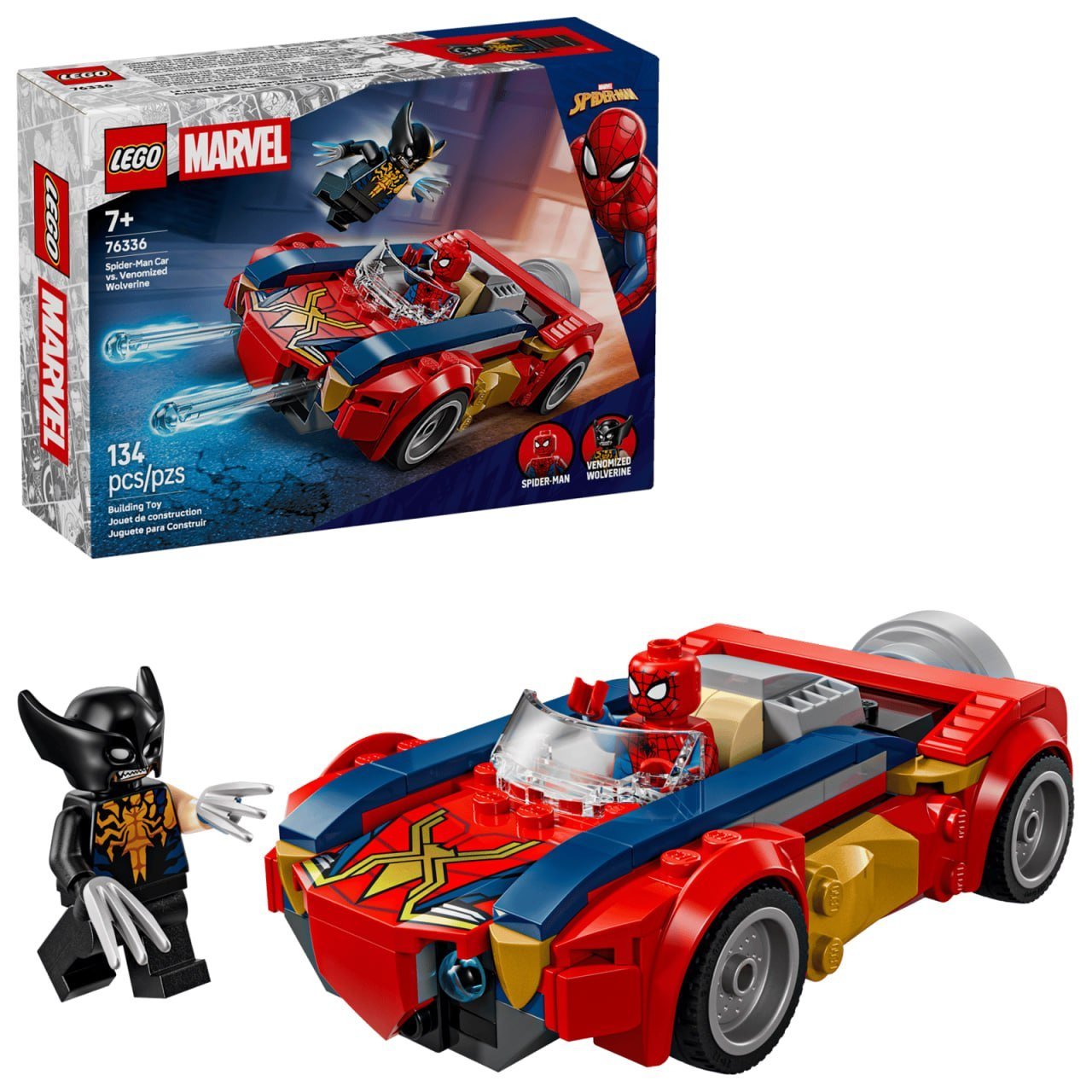 Spider-Man Car vs. Venomized Wolverine