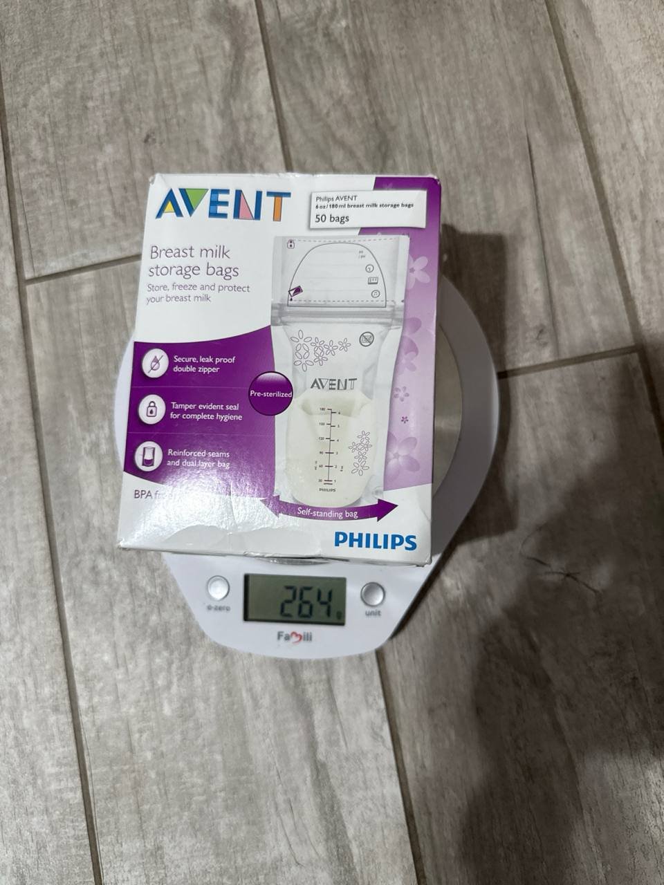 saquinhos para armazenamento de leite Avent