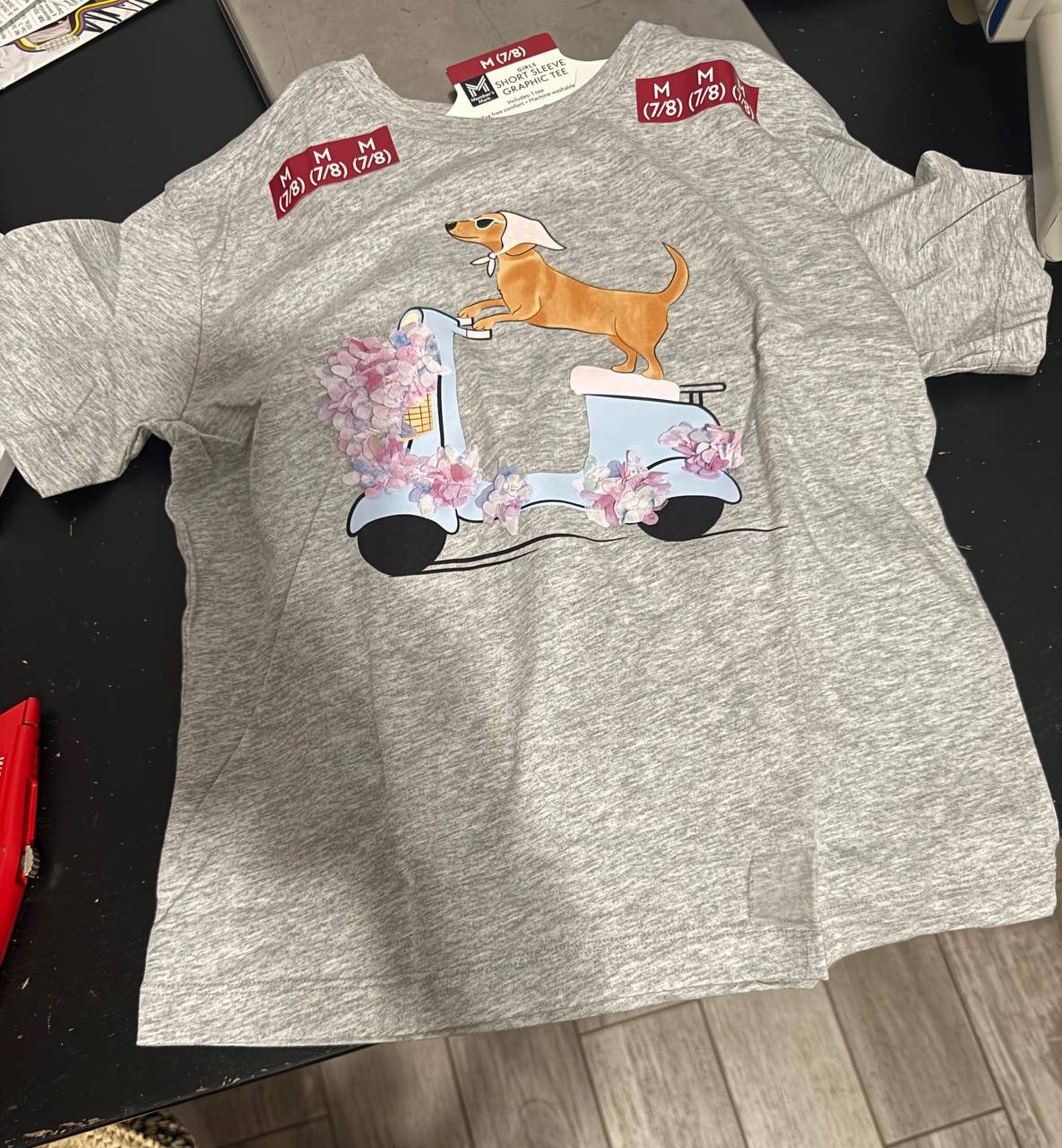 Camiseta Algodão florida com dog