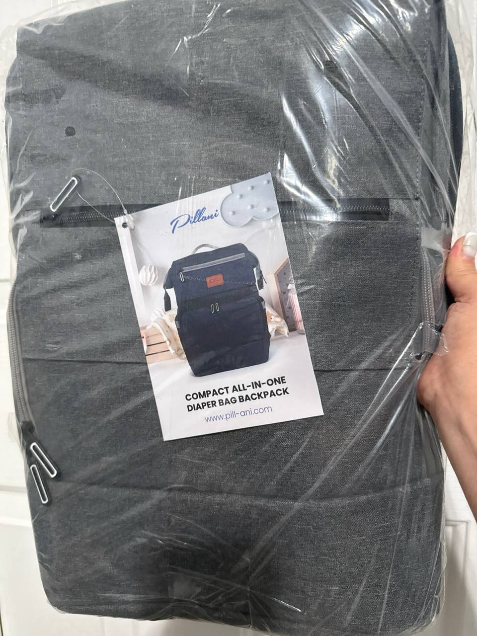 Mochila de fraudas unissex com trocador