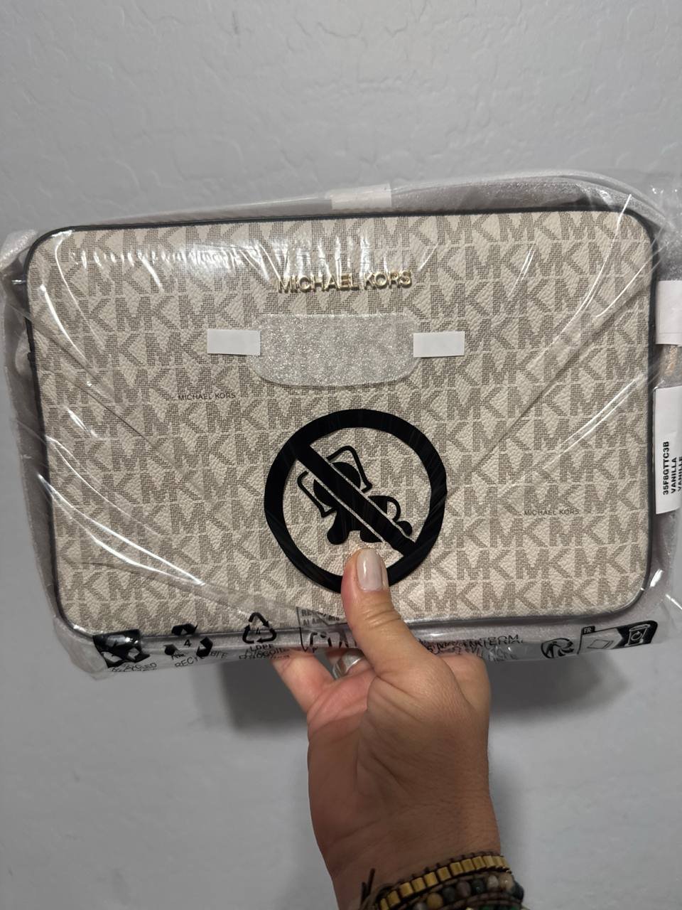 Crossbody Michael Kors Vanilla Monocromática