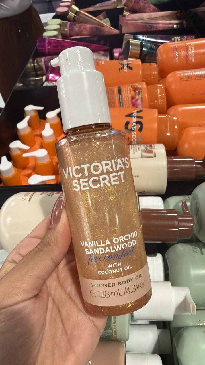Shimmer Body Oil Vanilla Orchid Sandalwood Victoria Secrets