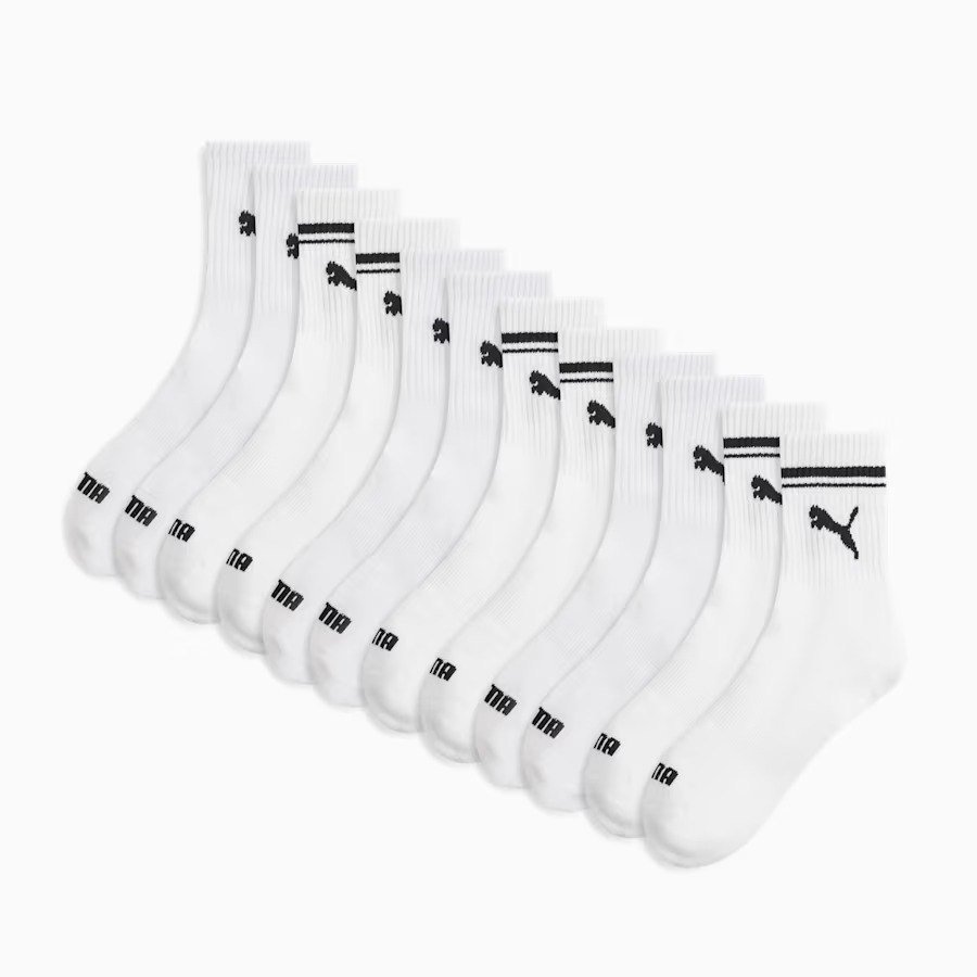 PUMAWomens Half-Terry Low Crew Socks (6 Pairs)