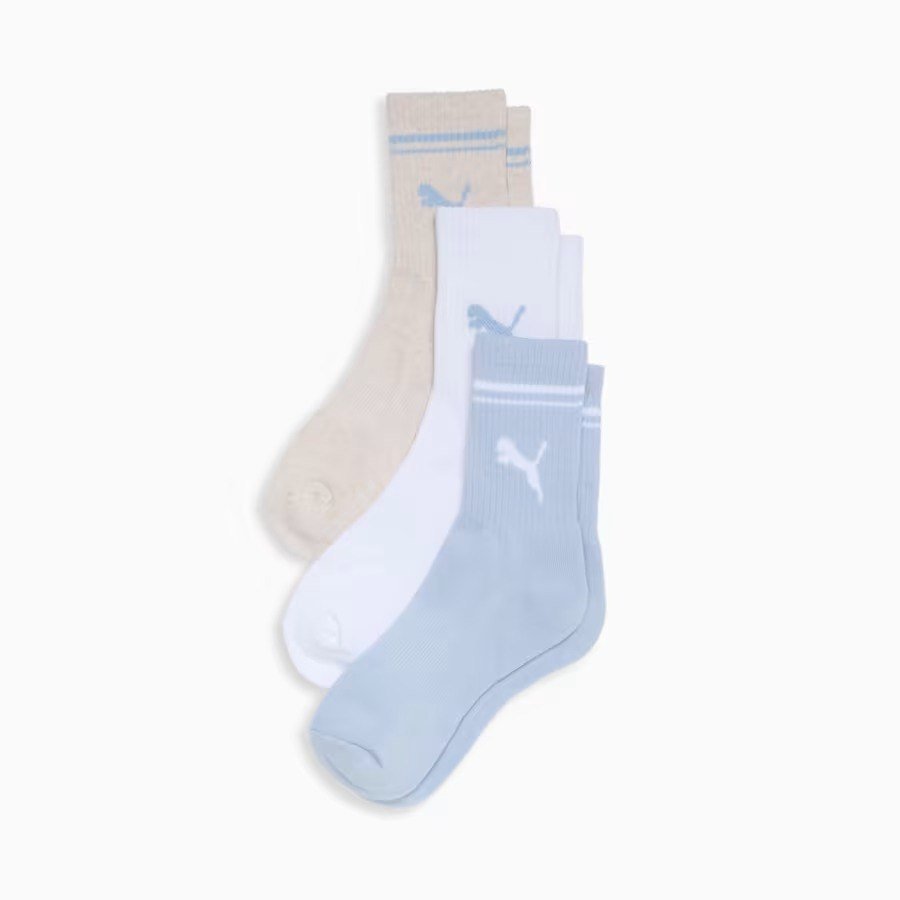 PUMAWomens Half-Terry Crew Socks (3 Pairs)