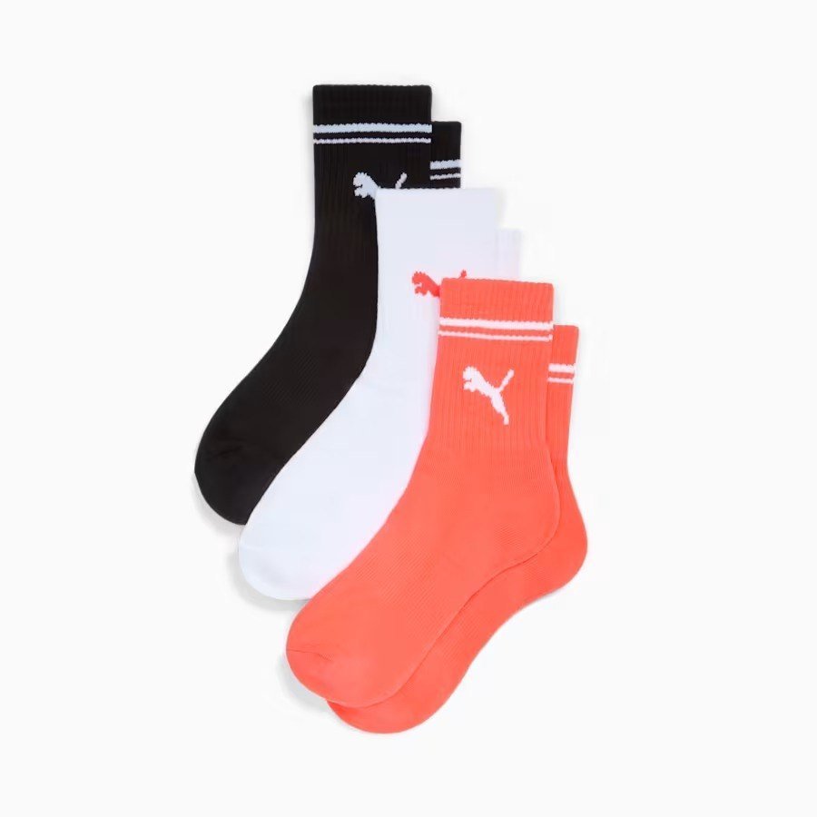 PUMAWomens Half-Terry Crew Socks (3 Pairs)