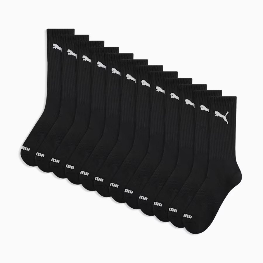 PUMAMens Half-Terry Crew Socks (6 Pairs)