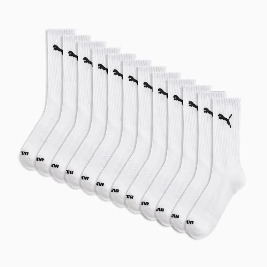 PUMAMens Half-Terry Crew Socks (6 Pairs)