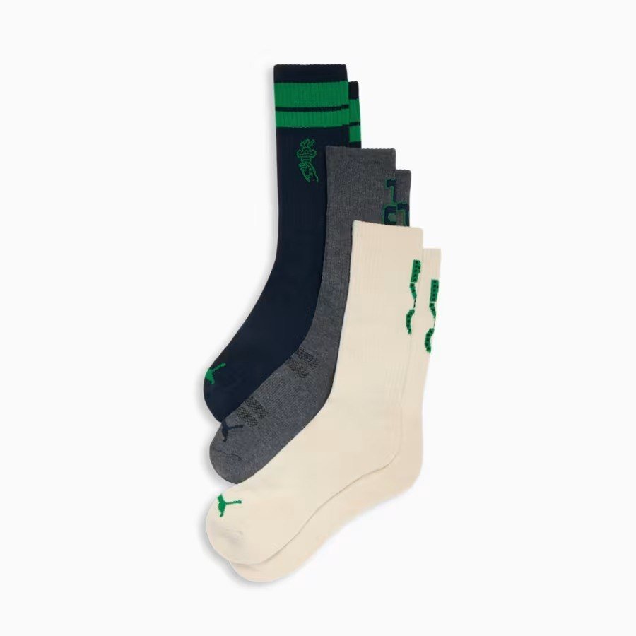 PUMAMens Half-Terry Crew Socks (3 Pairs)