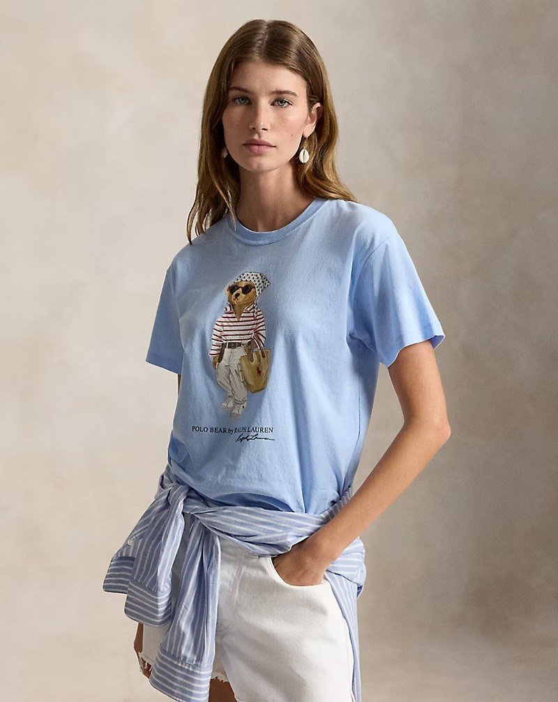 Polo Bear Cotton Jersey Tee