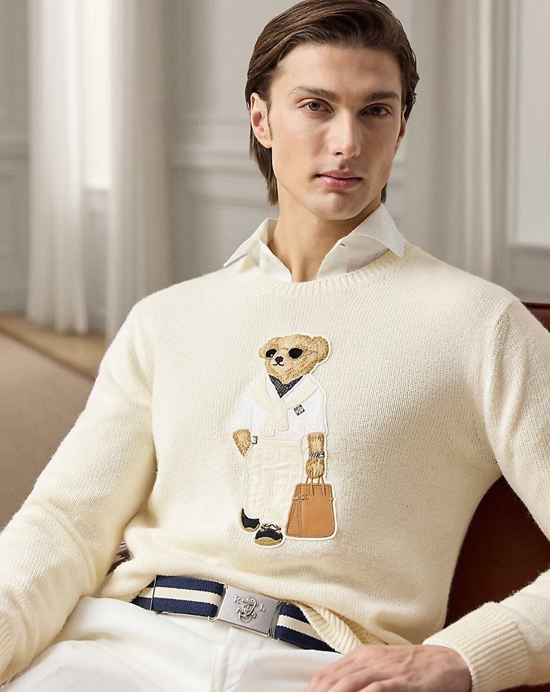 Polo Bear Silk-Linen Sweater
