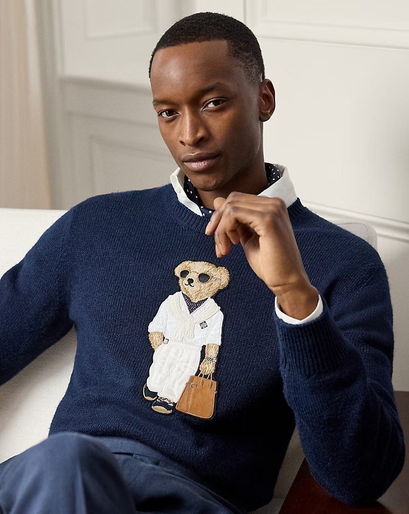 Polo Bear Silk-Linen Sweater