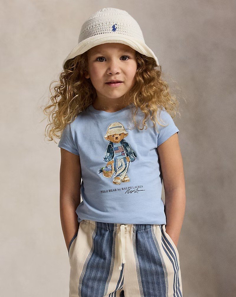 Polo Bear Cotton Jersey Tee