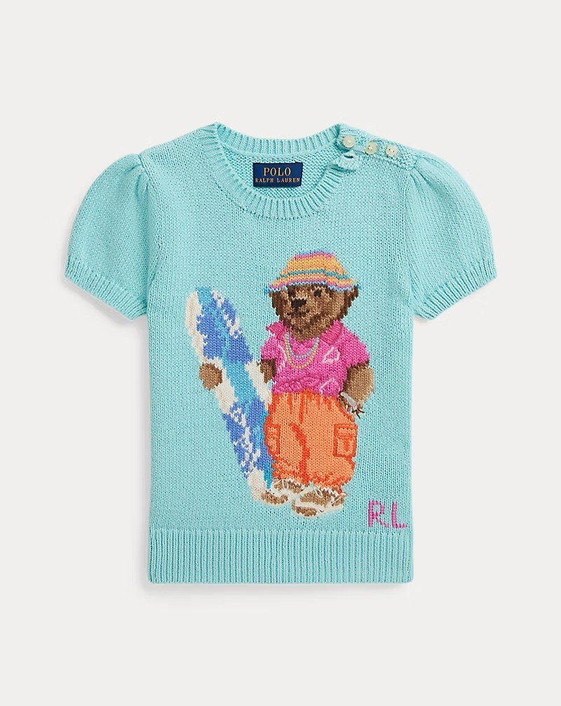 Polo Bear Short-Sleeve Sweater