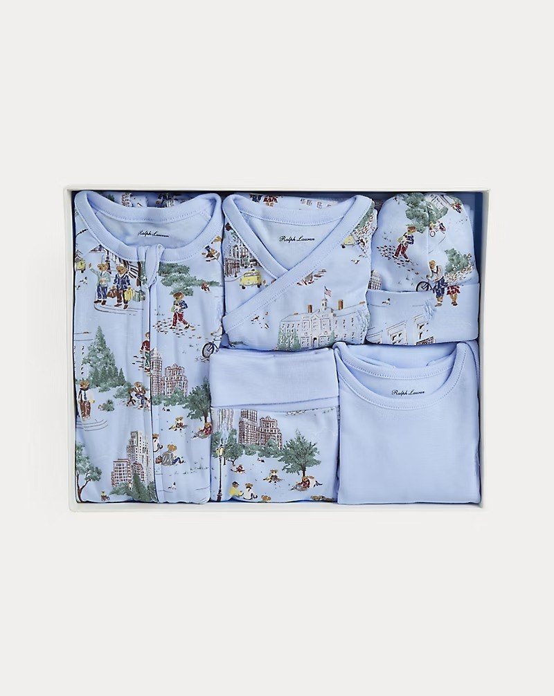 Polo Bear Cotton 6-Piece Gift Set