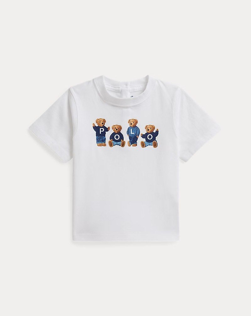 Polo Bear Logo Cotton Jersey Tee
