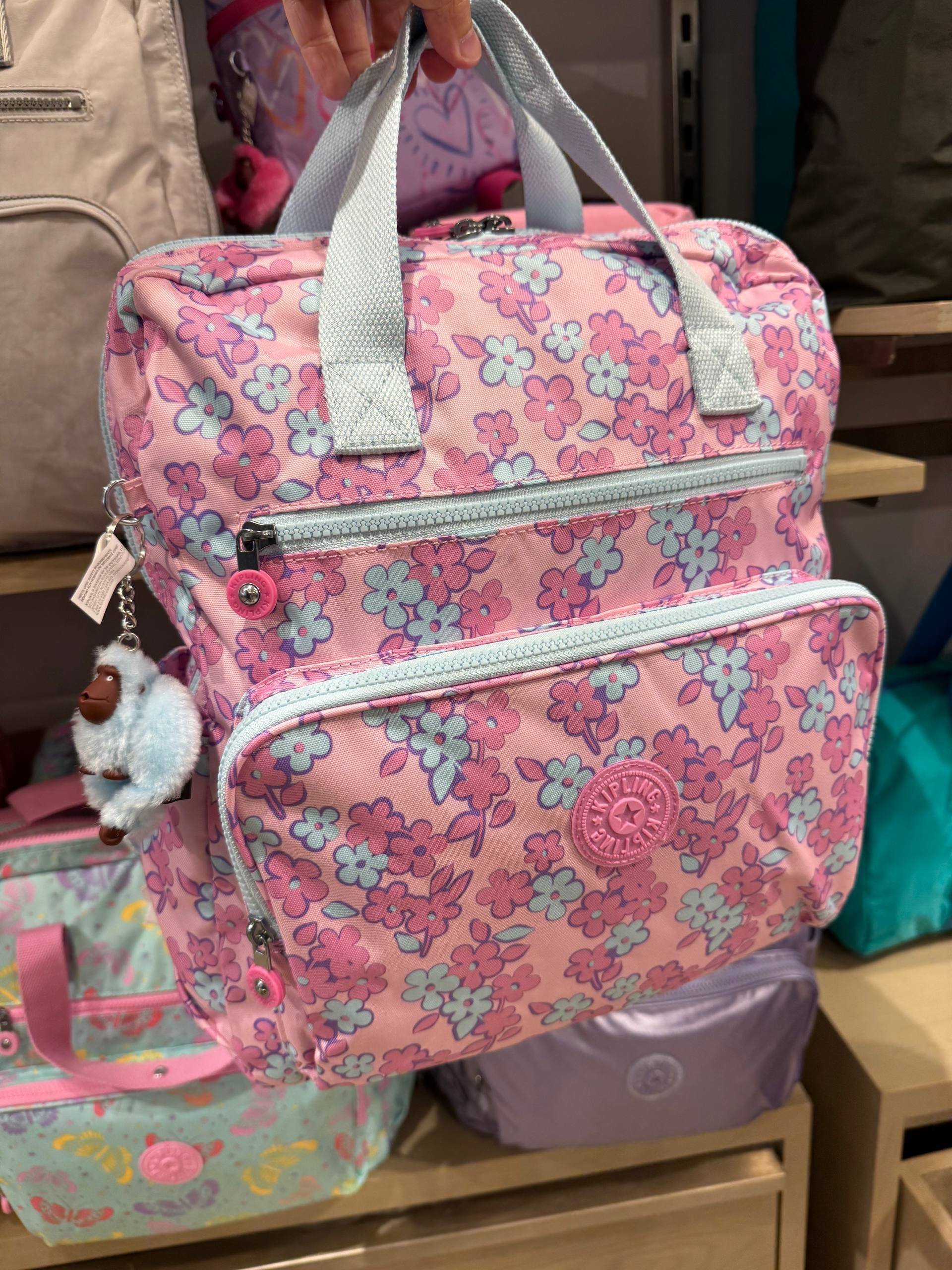 MOCHILA MATERNIDADE AUDRIE COM ALÇA DE MÃO E TROCADOR
