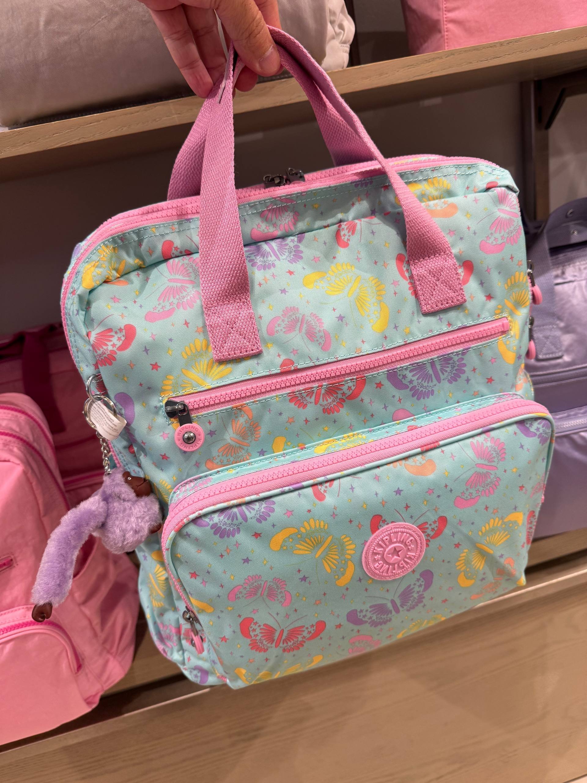 MOCHILA MATERNIDADE AUDRIE COM ALÇA DE MÃO E TROCADOR