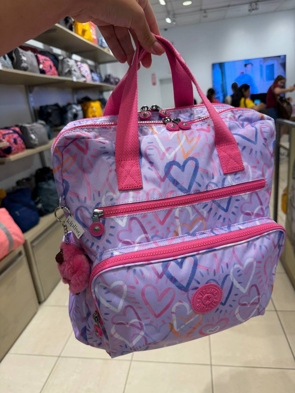 MOCHILA MATERNIDADE AUDRIE COM ALÇA DE MÃO E TROCADOR