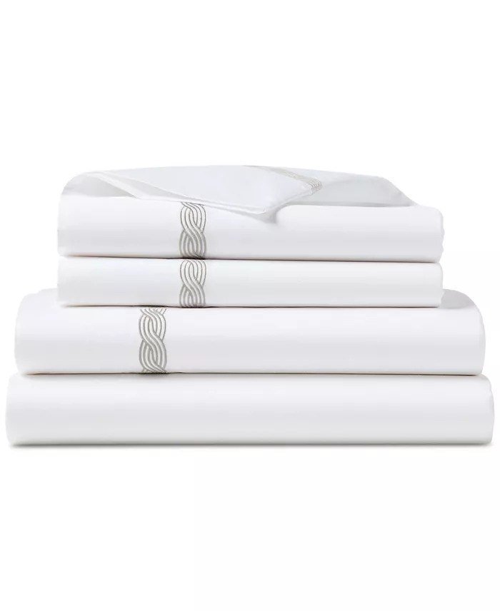 Lauren Ralph LaurenSpencer Cable Embroidery 4-Pc. Sheet Set, Queen