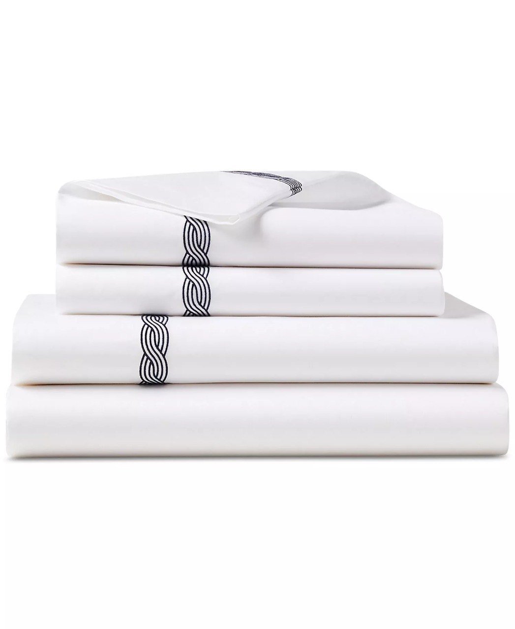 Lauren Ralph LaurenSpencer Cable Embroidery 4-Pc. Sheet Set, King