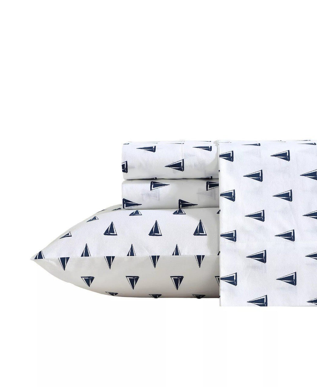 NauticaCotton Percale 4-Piece Sheet Set, Queen