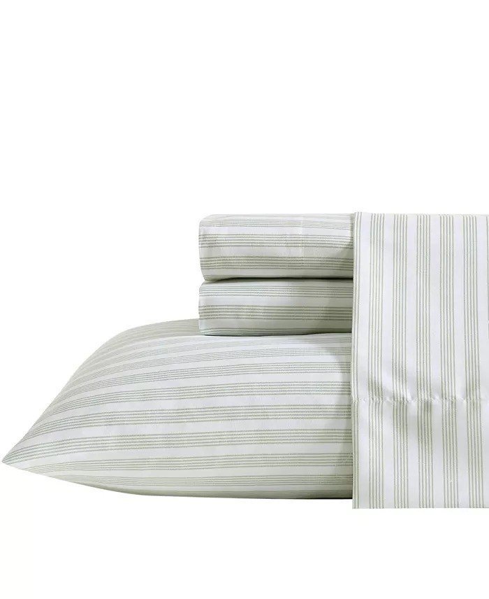 NauticaPrinted Cooling Microfiber 4-Pc. Sheet Set, Queen