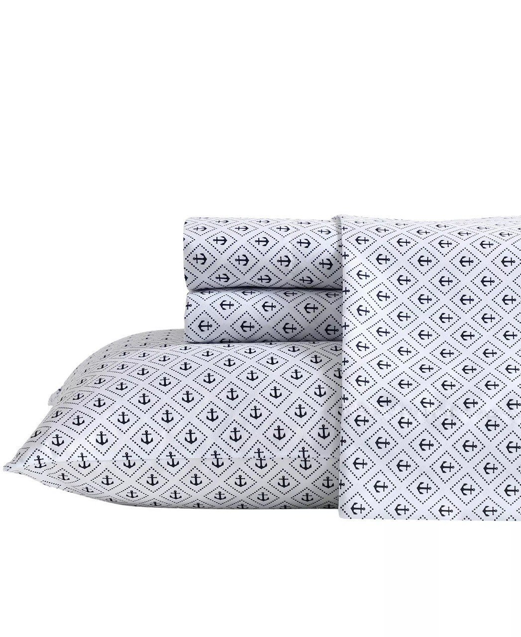 NauticaPrinted Cooling Microfiber 4-Pc. Sheet Set, Queen