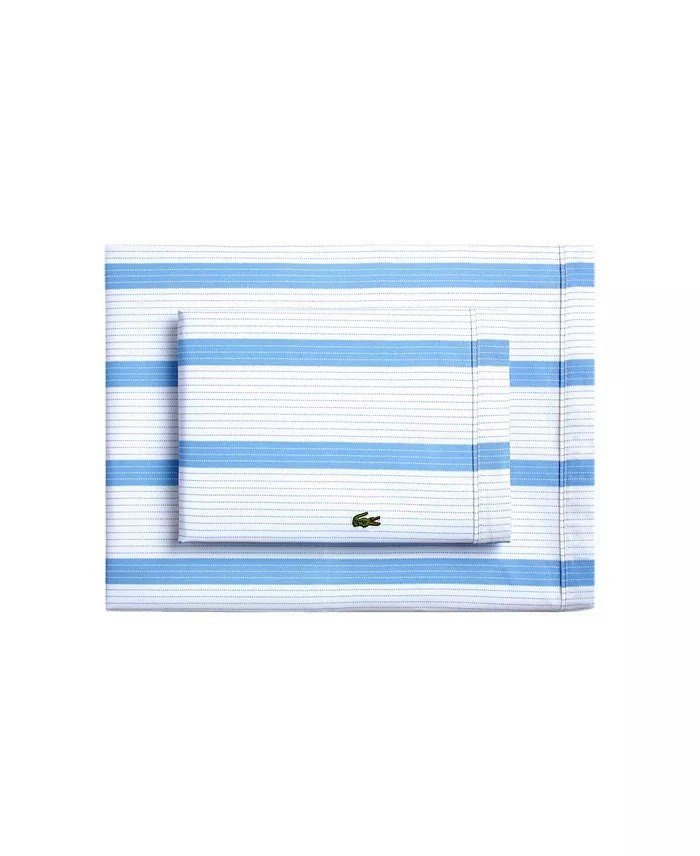 Lacoste HomePrinted Cotton Percale 4-Pc. Sheet Set, Queen