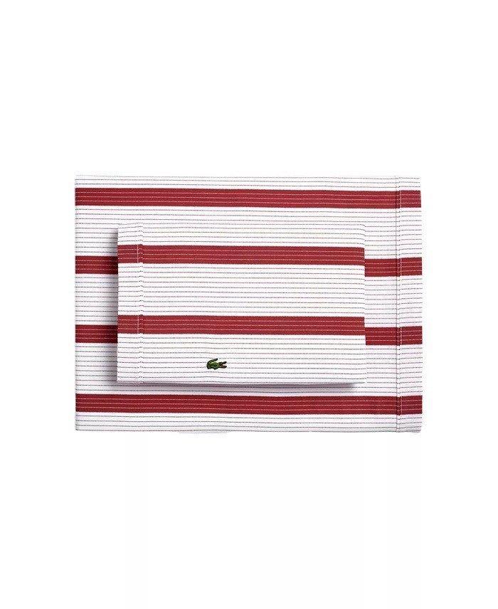 Lacoste HomePrinted Cotton Percale 4-Pc. Sheet Set, Queen