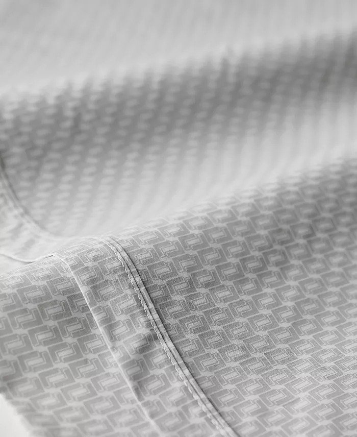 Lacoste HomePrinted Cotton Percale 4-Pc. Sheet Set, Queen