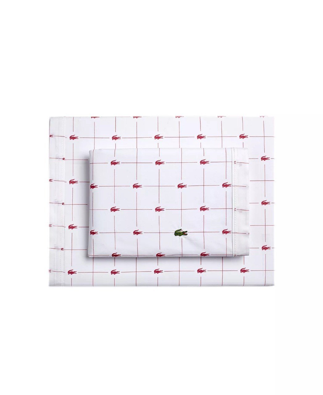 Lacoste HomePrinted Cotton Percale 4-Pc. Sheet Set, King