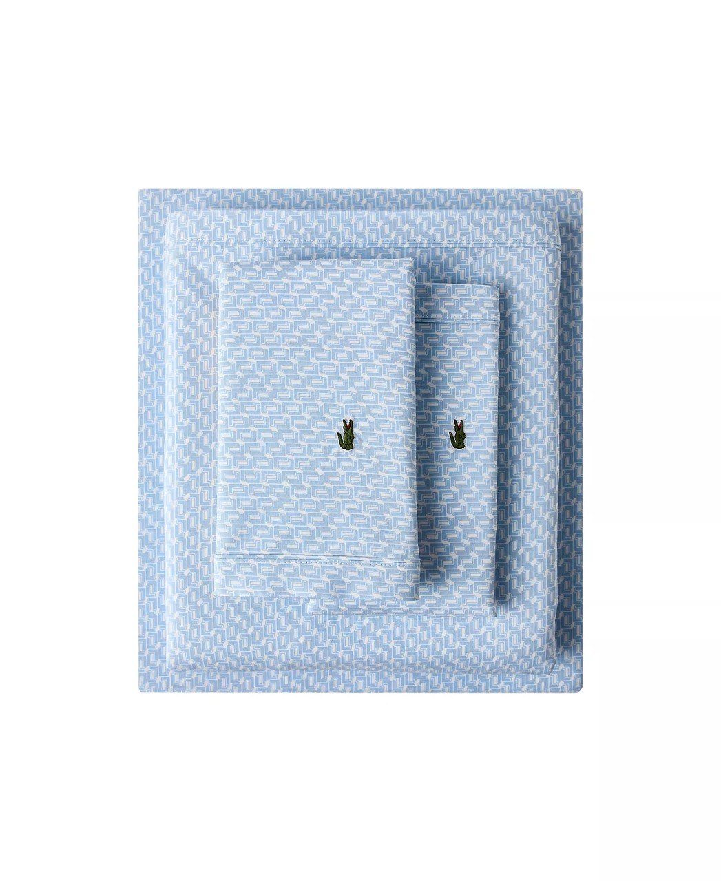 Lacoste HomePrinted Cotton Percale 4-Pc. Sheet Set, King