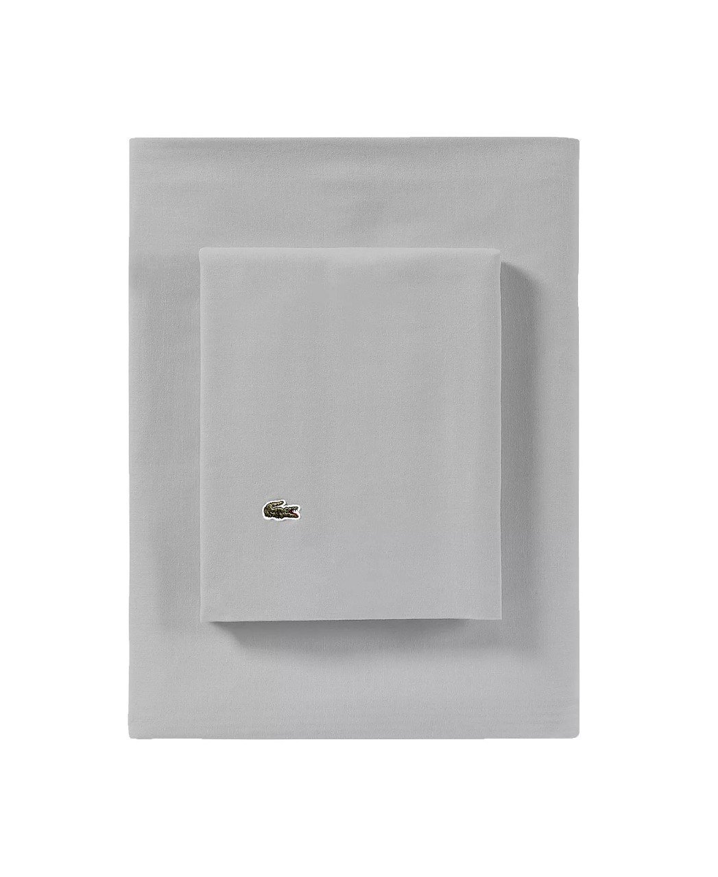 Lacoste HomeSolid Cotton Percale Sheet Set, Twin