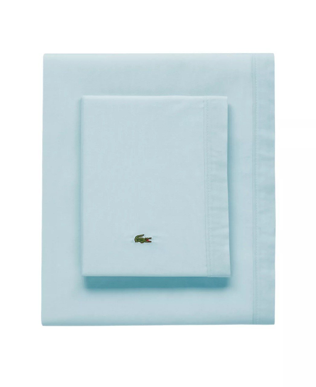 Lacoste HomeSolid Cotton Percale Sheet Set, Twin