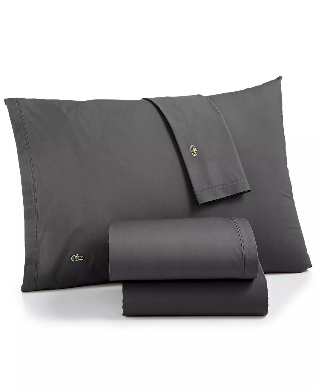 Lacoste HomeSolid Cotton Percale Sheet Set, King