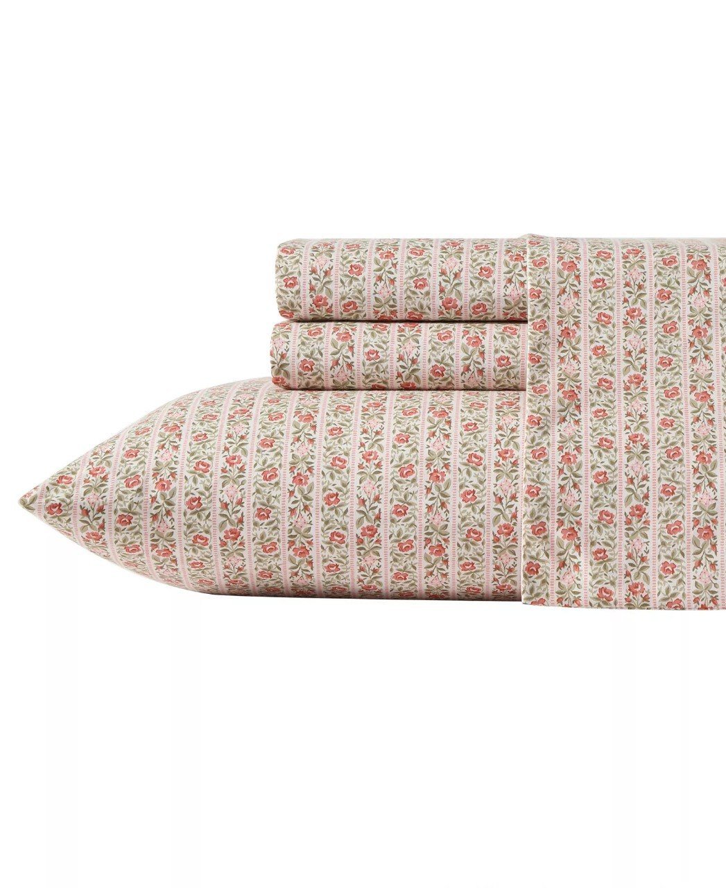 Laura Ashley300 Thread Count Cotton Sateen 4-Pc. Sheet Set, Queen
