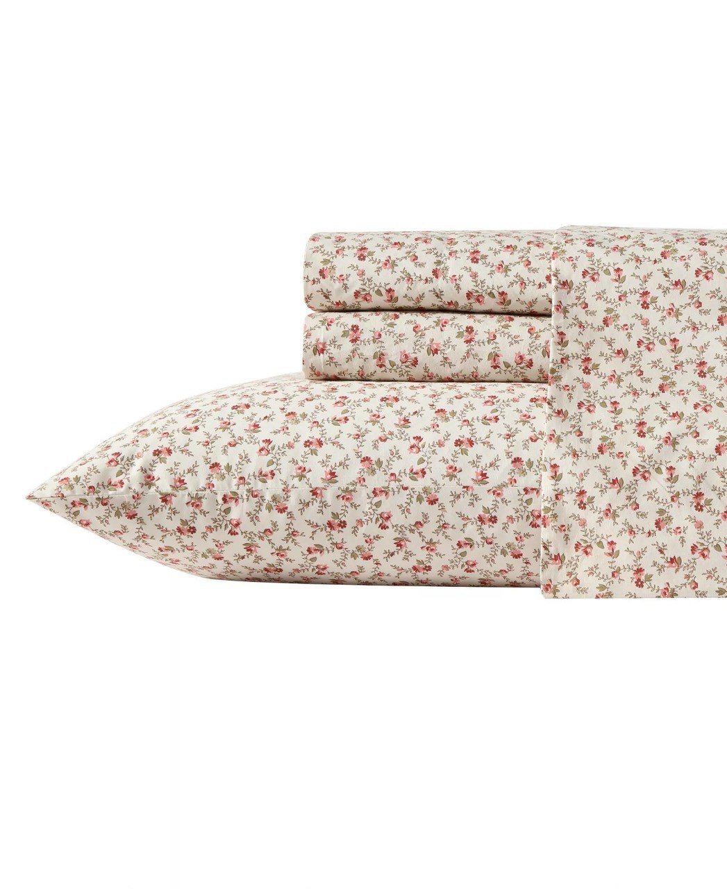 Laura Ashley300 Thread Count Cotton Sateen 4-Pc. Sheet Set, Queen