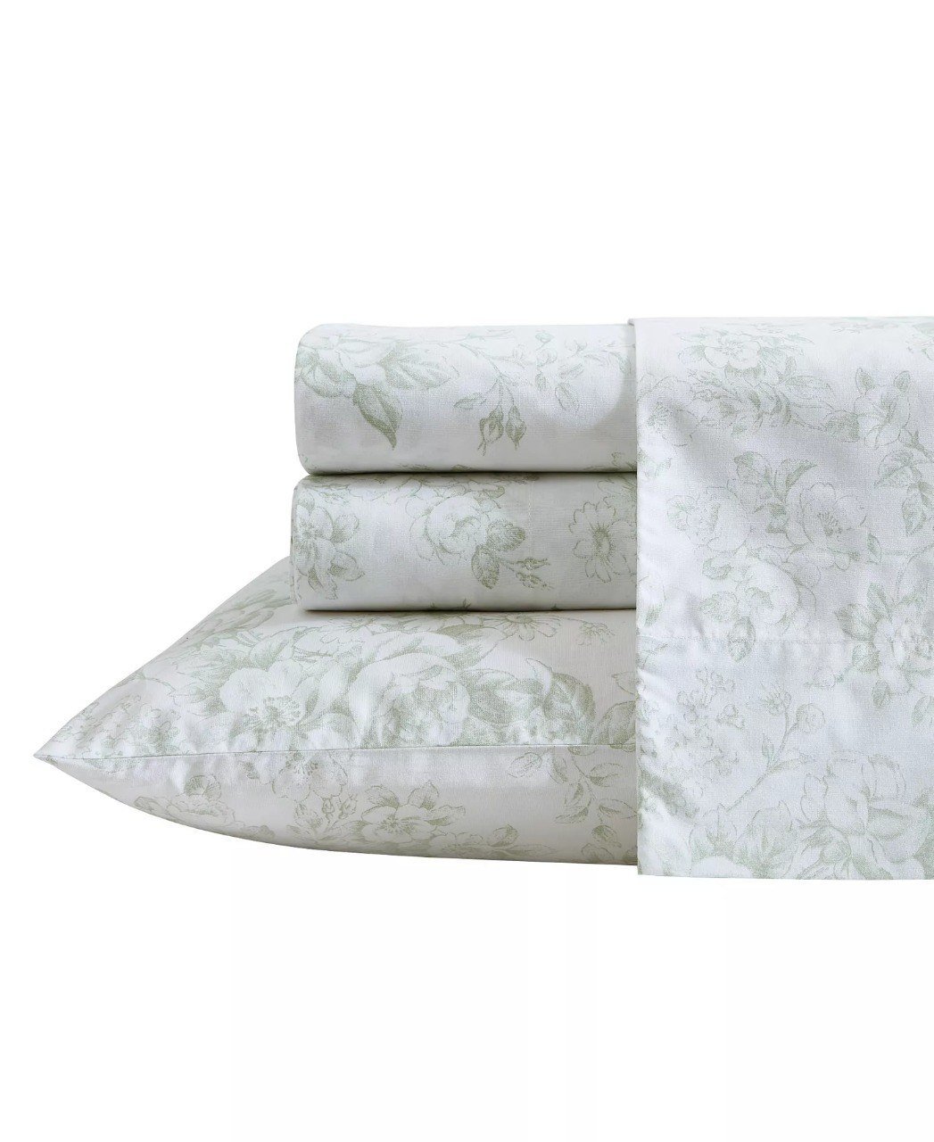 Laura Ashley300 Thread Count Cotton Sateen 4-Pc. Sheet Set, Queen