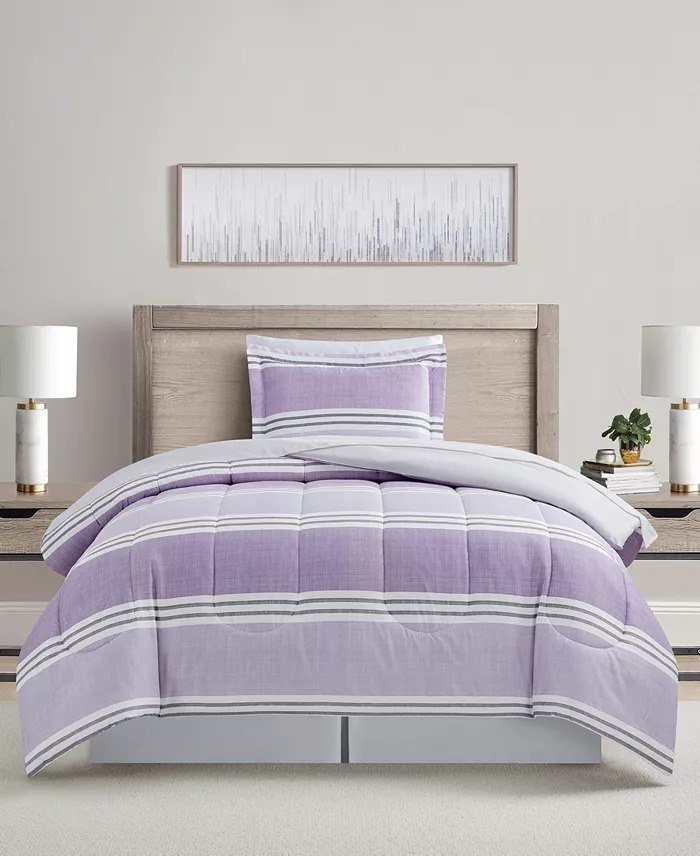 MacysAiden Striped 8-Pc. Comforter Sets king